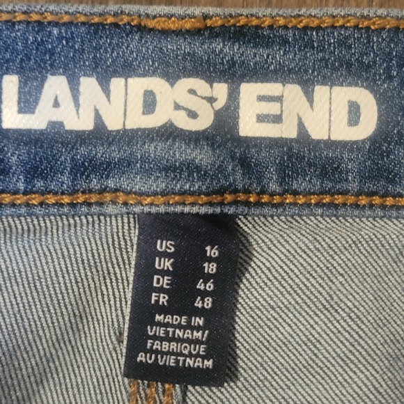Lands End Women's Carpenter Jeans 16 Medium Wash - Picture 3 of 8